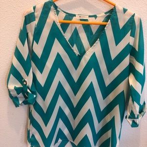 Everly Chevron Blouse